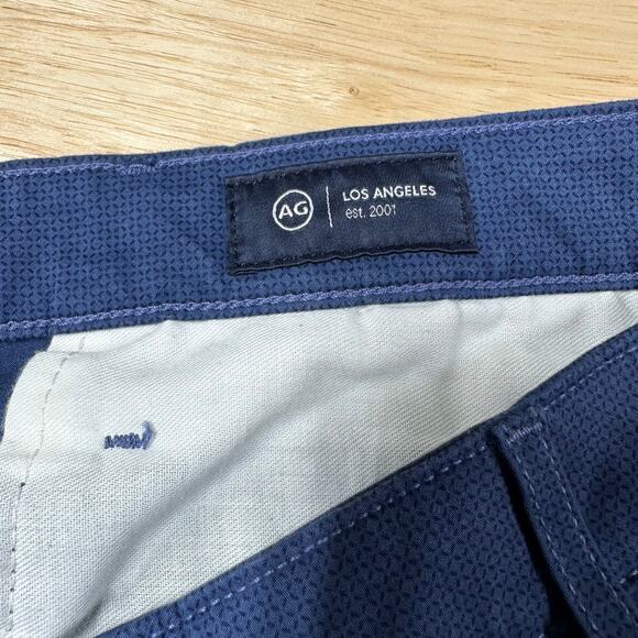 AG Adriano Goldschmied NWT Wanderer Slim Short Geometric Print Blue Men's 42 - Picture 4 of 10